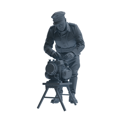 MRY-SFW SSTR252 WWI British Army Logistics Soldier Maintenance Four-Person Group