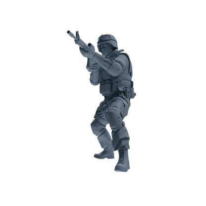 MRY-SFW SSTR335 Modern Counter-Terrorism SWAT Fire Support Operator Combat Four-Person Group
