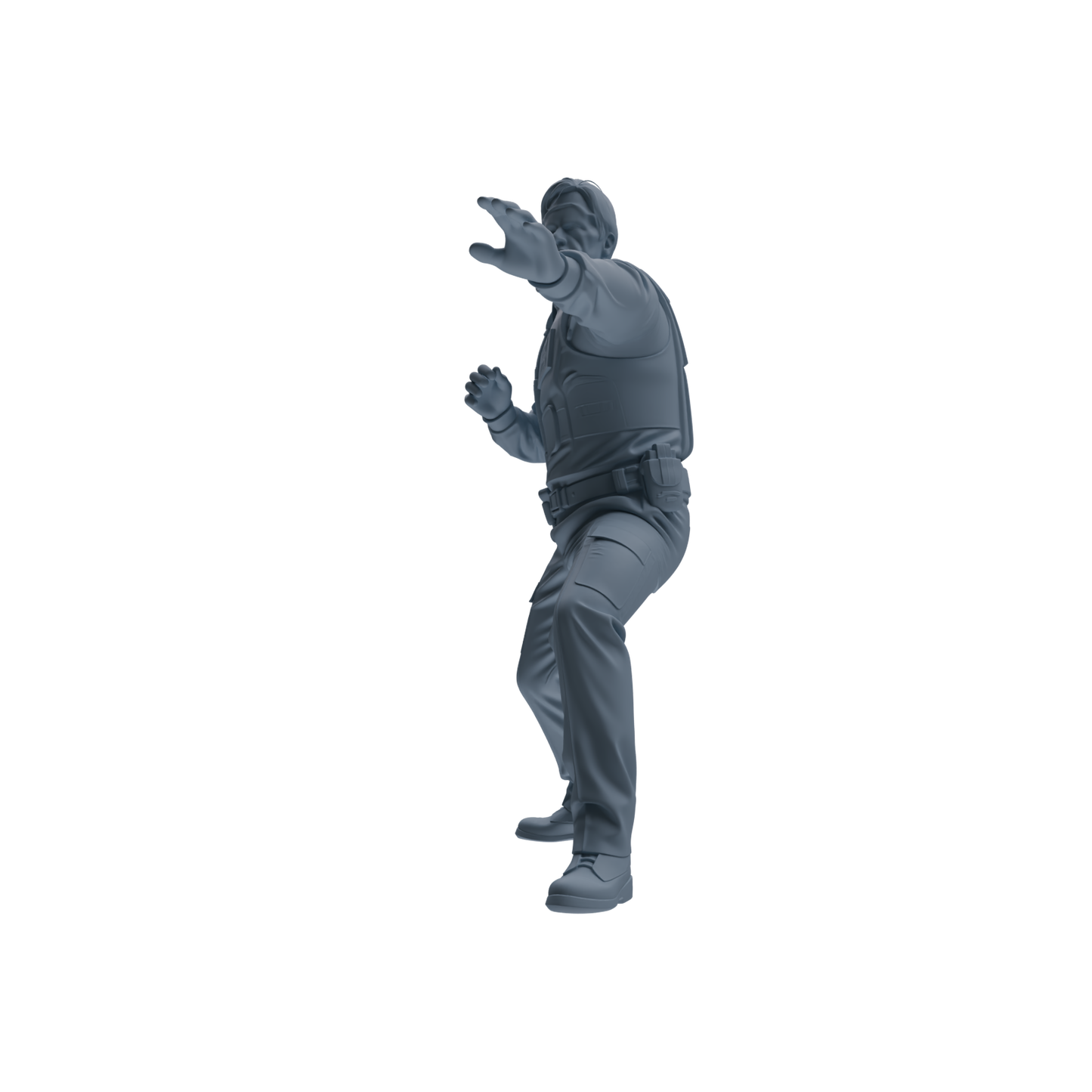 MRY-SFW SSTR121 Miniatures Soldier Model Kit Boston Attack Modern Boston Police Four-Person Gunfight Group