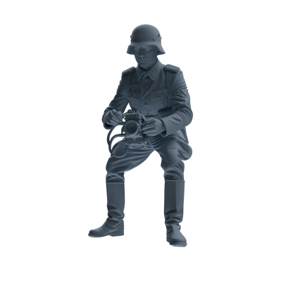 MRY-SFW SSTR214 WWII British Logistics Soldier Maintenance Four-Person Group