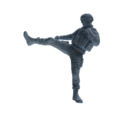 MRY-SFW SSTR346 Modern American Mercenary Combat Four-Person Group