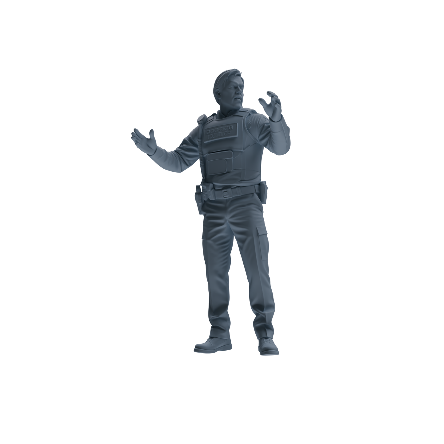 MRY-SFW SSTR115 Miniatures Soldier Model Kit Boston Attack Modern Boston Police Four-Person Conversation Group