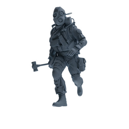 MRY-SFW SSTR340 Modern Counter-Terrorism SWAT Breacher Combat Four-Person Group