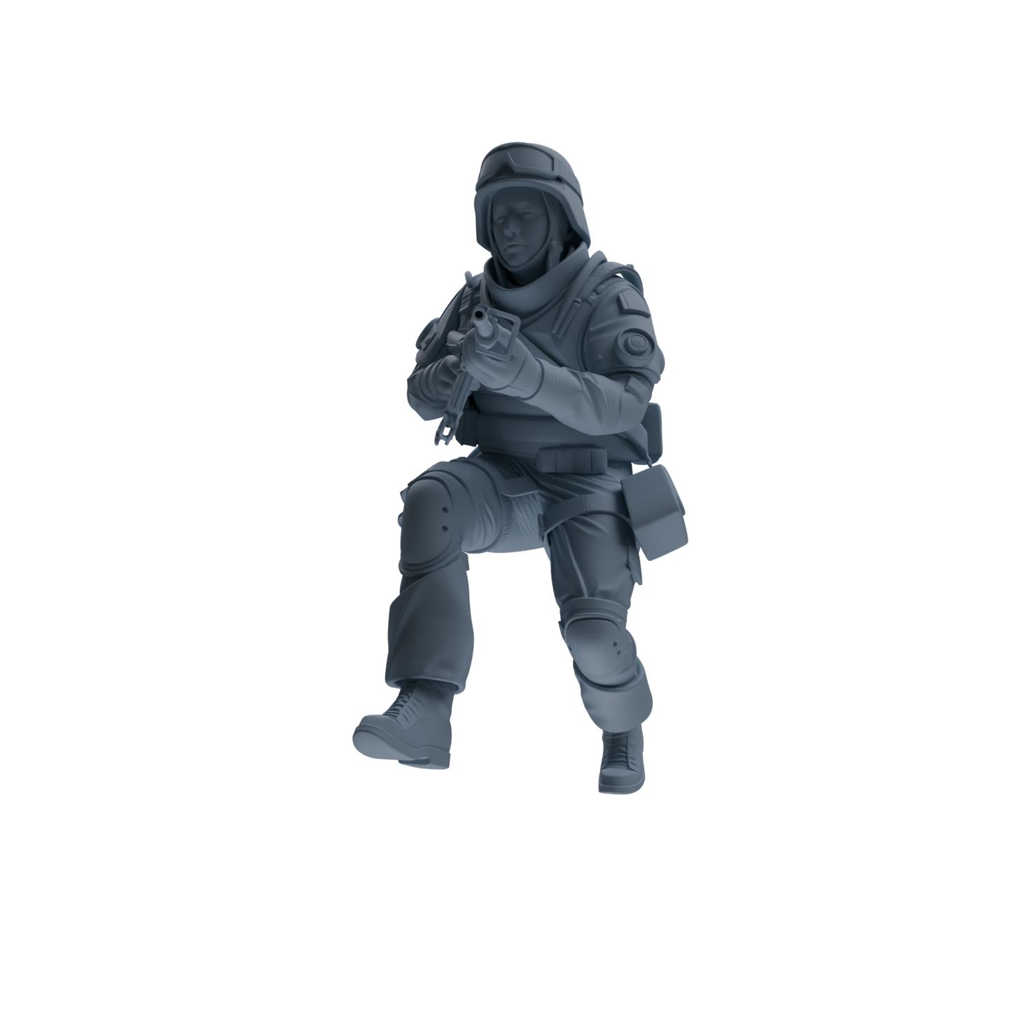 MRY-SFW SSTR327 Modern Counter-Terrorism SWAT Fire Support Operator Combat 3 Four-Person Group