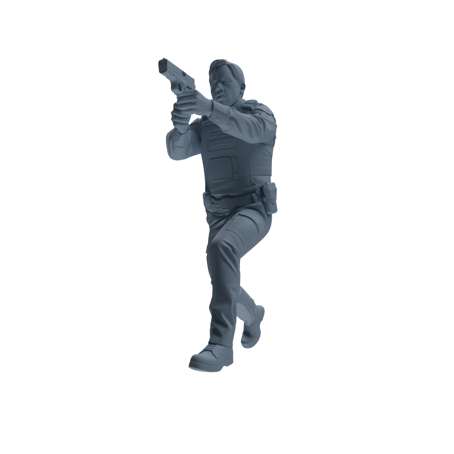MRY-SFW SSTR122 Miniatures Soldier Model Kit Boston Attack Modern Boston Police Four-Person Gunfight Group 2