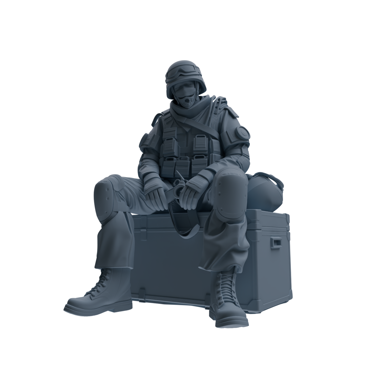 MRY-SFW SSTR332 Modern Counter-Terrorism SWAT Fire Support Operator Rest 2 Four-Person Group