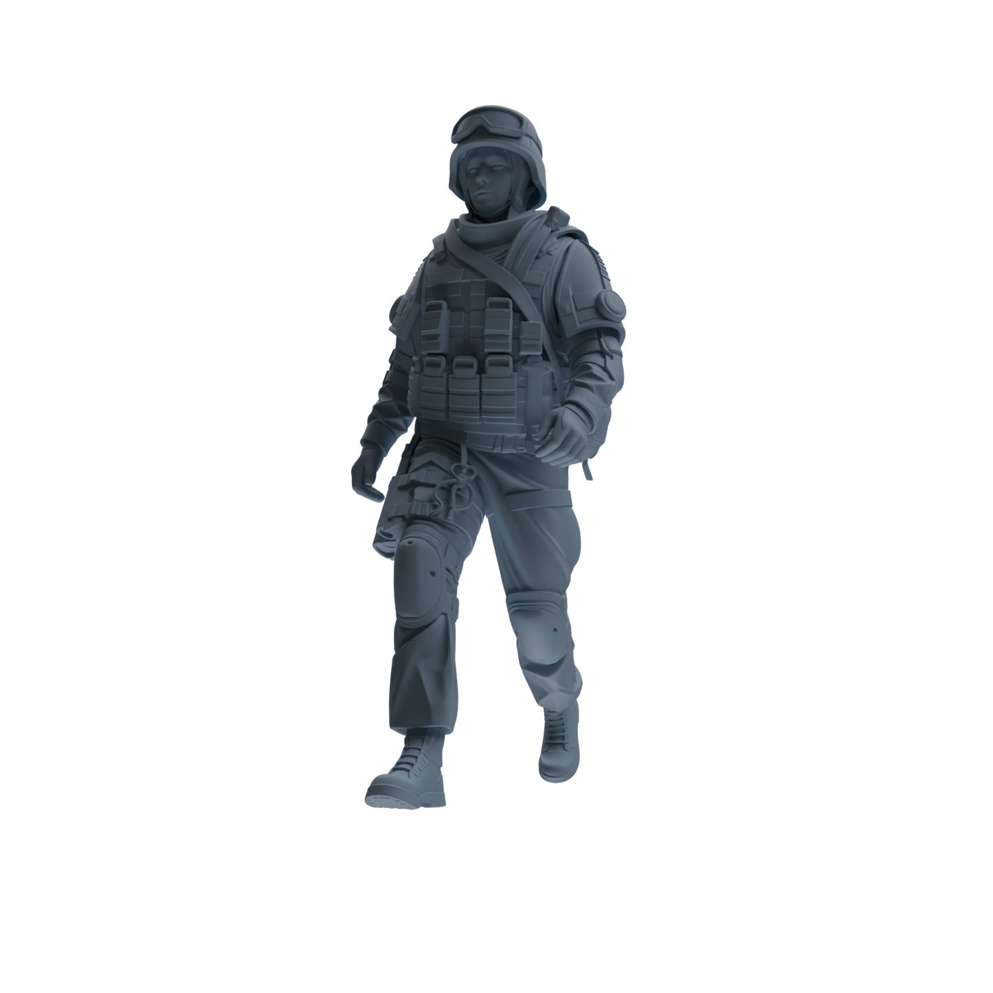 MRY-SFW SSTR330 Modern Counter-Terrorism SWAT Fire Support Operator Foot March 1 Four-Person Group