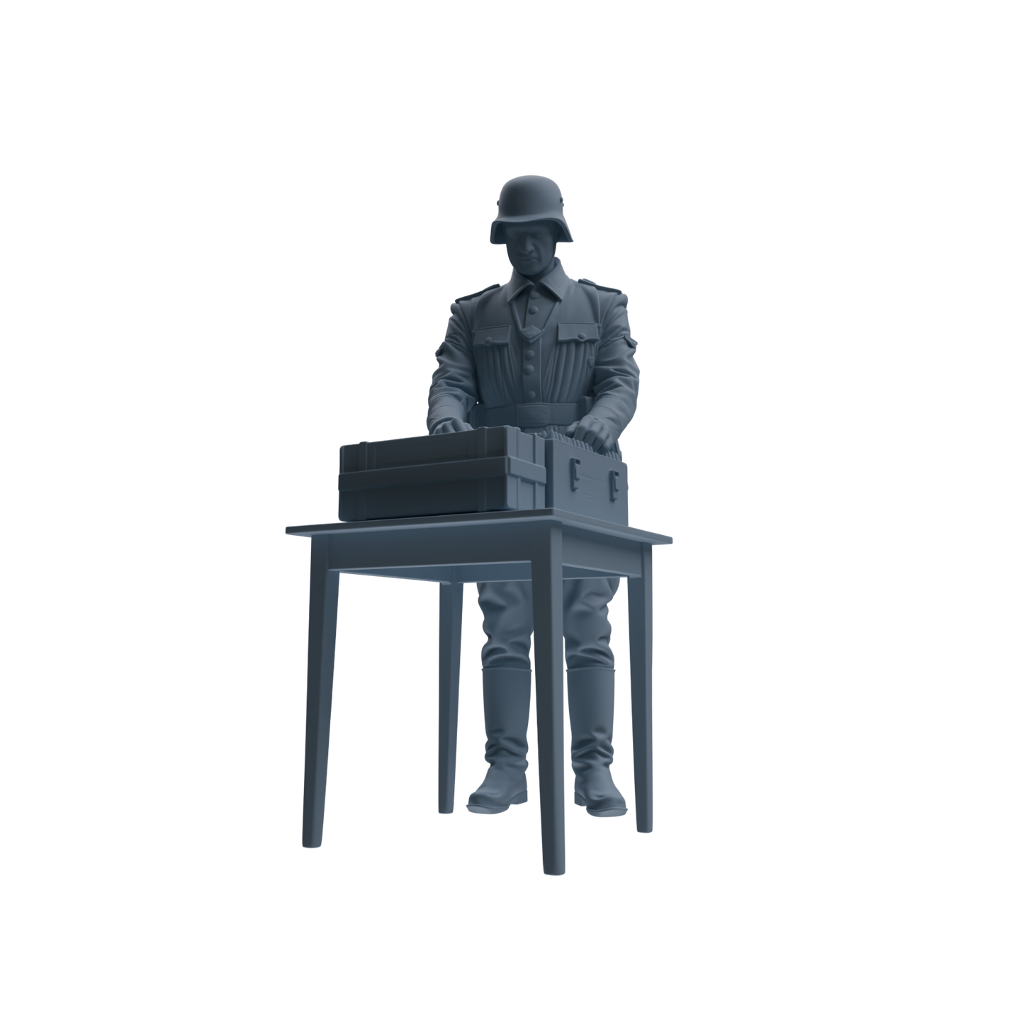 MRY-SFW SSTR219 WWII German Army Logistics Soldier Combat Readiness Four-Person Group