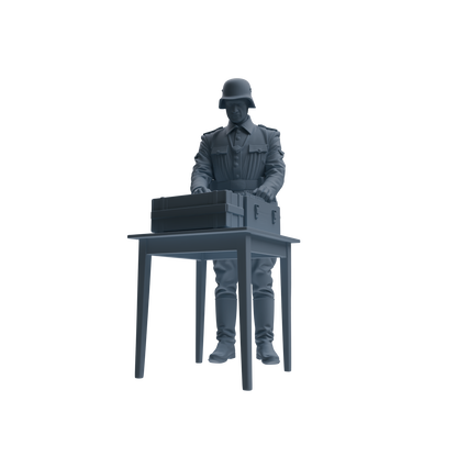 MRY-SFW SSTR219 WWII German Army Logistics Soldier Combat Readiness Four-Person Group