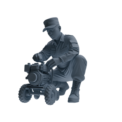 MRY-SFW SSTR242 Modern Army Logistics Maintenance Four-Person Group