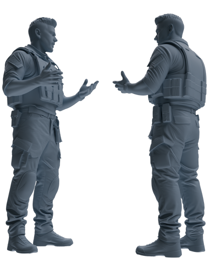 MRY-SFW SSTR010  Modern Navy SEAL Six-Person Conversation Group