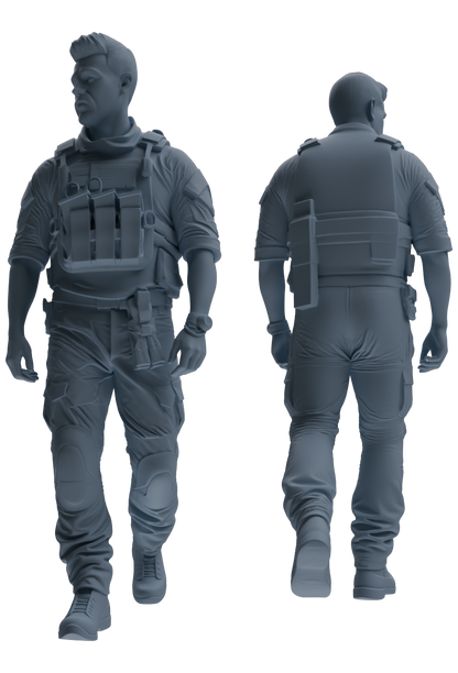 MRY-SFW SSTR022 Miniatures Soldier Model Kit Modern Navy SEAL Six-Person Patrol Group