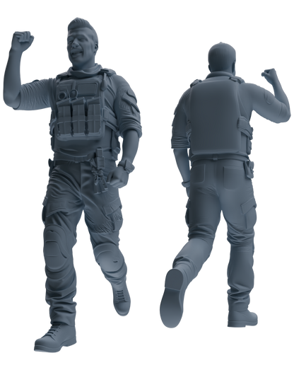 MRY-SFW SSTR014 Miniatures Soldier Model Kit Modern Navy SEAL Six-Person Triumphant Return Group