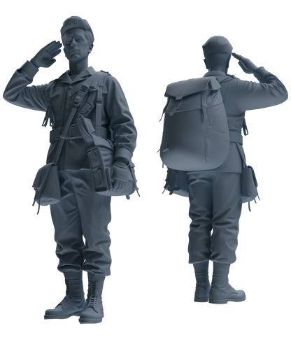 MRY-SFW SSTR054 Miniatures Soldier Model Kit Hacksaw Ridge Rescue Story WWII U.S. Army Six-Person Saluting Group