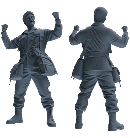 MRY-SFW SSTR060 Miniatures Soldier Model Kit Hacksaw Ridge Rescue Story WWII U.S. Army Six-Person Celebrating Group