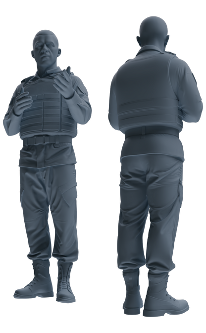 MRY-SFW SSTR034 Miniatures Soldier Model Kit 1993 Mogadishu Black Hawk Helicopter Soldier Discussion Six-Person Group