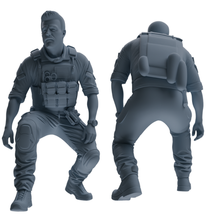 MRY-SFW SSTR015 Miniatures Soldier Model Kit Modern Navy SEAL Six-Person Ambush Group