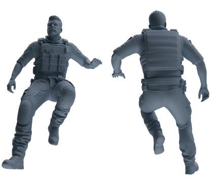 MRY-SFW SSTR023 Miniatures Soldier Model Kit Modern Navy SEAL Six-Person Training Group