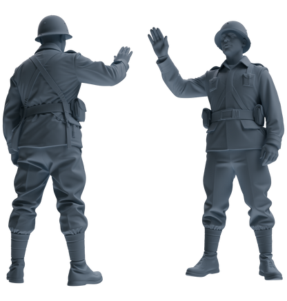 MRY-SFW SSTR077 Miniatures Soldier Model Kit Saving Ryan in Normandy WWII U.S. Army Six-Person Combat Group