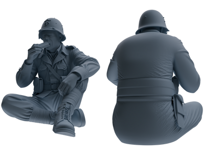MRY-SFW SSTR068 Miniatures Soldier Model Kit Saving Ryan in Normandy WWII U.S. Army Six-Person Eating Group