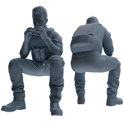 MRY-SFW SSTR012  Miniatures Soldier Model Kit Modern Navy SEAL Six-Person Eating Group