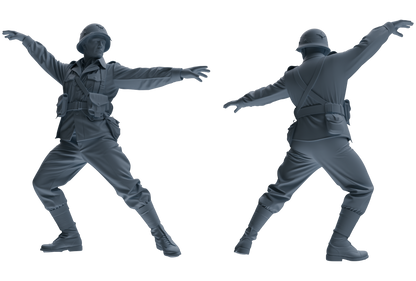 MRY-SFW SSTR066 Miniatures Soldier Model Kit Saving Ryan in Normandy WWII U.S. Army Six-Person Horseplay Group