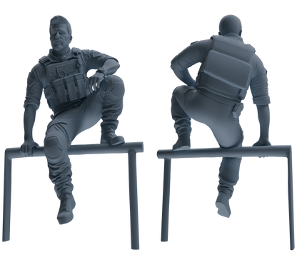 MRY-SFW SSTR008  Modern Navy SEAL Six-Person Obstacle Crossing Group