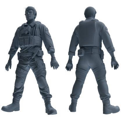 MRY-SFW SSTR017 Miniatures Soldier Model Kit Modern Navy SEAL Six-Person Frontline Group