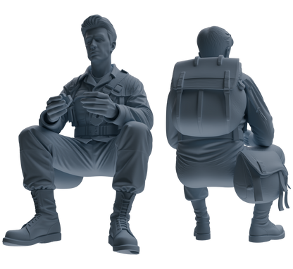 MRY-SFW SSTR053 Miniatures Soldier Model Kit Hacksaw Ridge Rescue Story WWII U.S. Army Six-Person Eating Group