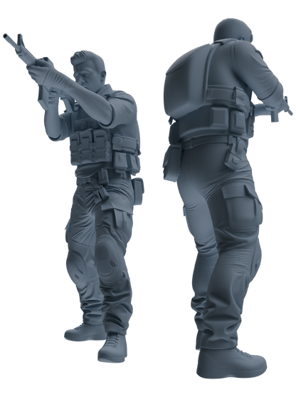 MRY-SFW SSTR024 Miniatures Soldier Model Kit Modern Navy SEAL Six-Person Firefight Group
