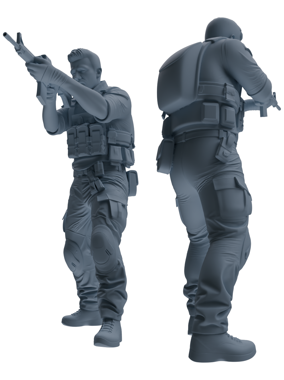 MRY-SFW SSTR016 Miniatures Soldier Model Kit Modern Navy SEAL Six-Person Frontline Group