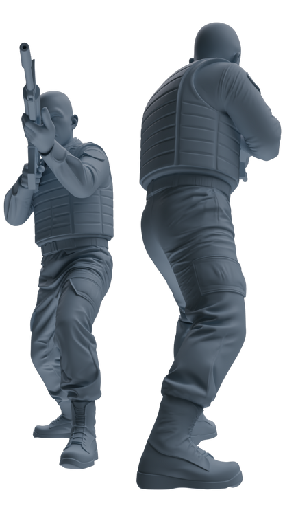 MRY-SFW SSTR027 Miniatures Soldier Model Kit 1993 Mogadishu Black Hawk Helicopter Soldier Assault Six-Person Group