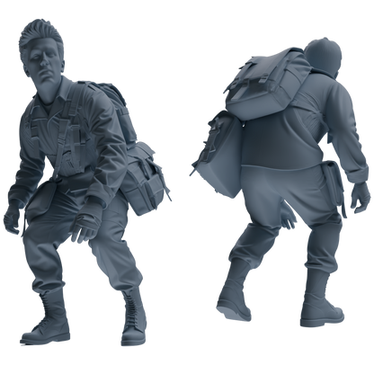 MRY-SFW SSTR059 Miniatures Soldier Model Kit Hacksaw Ridge Rescue Story WWII U.S. Army Six-Person Frontline Group