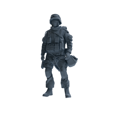 MRY-SFW SSTR334 Modern Counter-Terrorism SWAT Fire Support Operator Garrison Four-Person Group