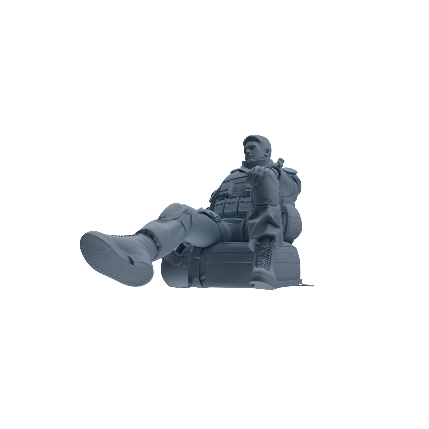 MRY-SFW SSTR333 Modern Counter-Terrorism SWAT Fire Support Operator Rest 3 Four-Person Group