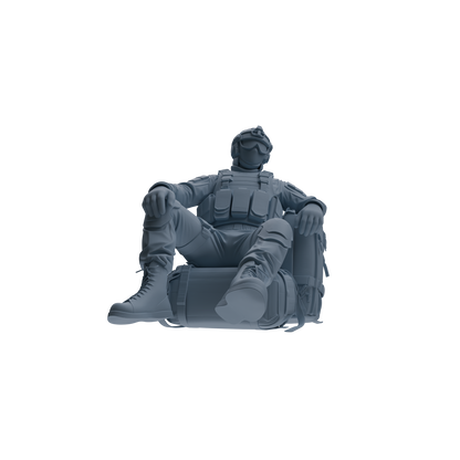 MRY-SFW SSTR353 Modern American Mercenary Rest 3 Four-Person Group