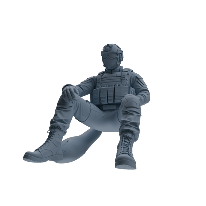 MRY-SFW SSTR351 Modern American Mercenary Rest Four-Person Group