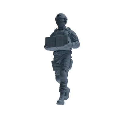 MRY-SFW SSTR345 Modern American Mercenary Carrying 2 Four-Person Group