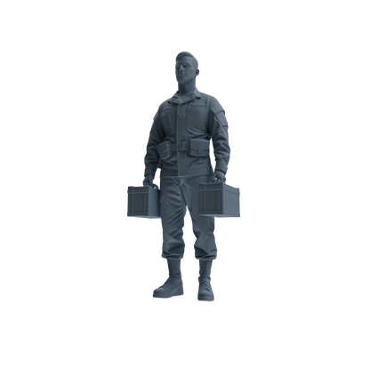 MRY-SFW SSTR244 Modern U.S. Army Logistics Soldier Logistics Four-Person Group