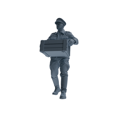 MRY-SFW SSTR256 WWI German Army Logistics Soldier Logistics Four-Person Group