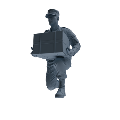 MRY-SFW SSTR244 Modern U.S. Army Logistics Soldier Logistics Four-Person Group