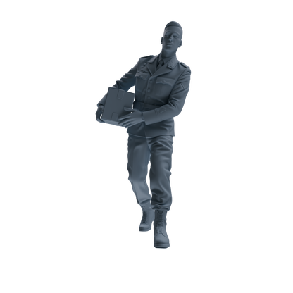 MRY-SFW SSTR233 Modern German Army Logistics Soldier Logistics Four-Person Group