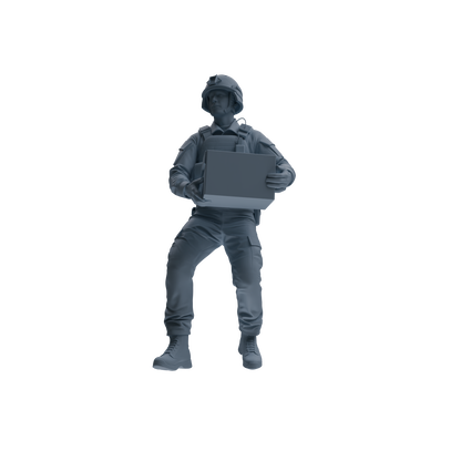 MRY-SFW SSTR236 Modern French Army Logistics Soldier Logistics Four-Person Group