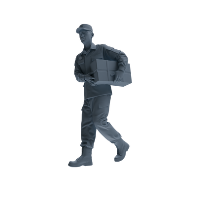 MRY-SFW SSTR243 Modern Army Logistics Soldier Carrying Four-Person Group
