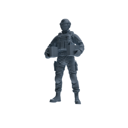 MRY-SFW SSTR344 Modern American Mercenary Carrying Four-Person Group
