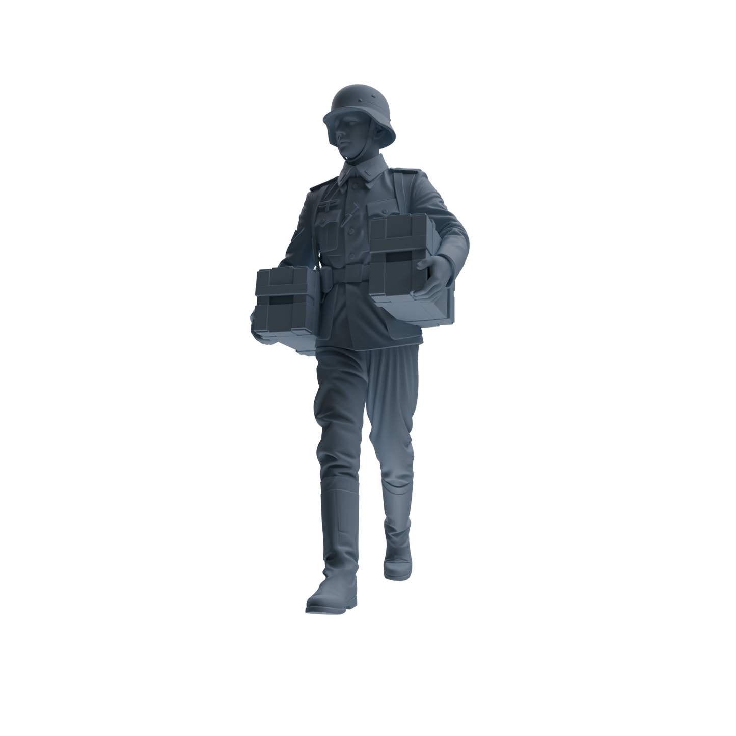 MRY-SFW SSTR218 WWII German Army Logistics Soldier Logistics Four-Person Group