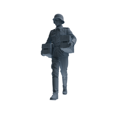 MRY-SFW SSTR218 WWII German Army Logistics Soldier Logistics Four-Person Group
