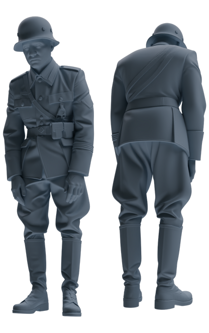 MRY-SFW SSTR001  Miniatures Soldier Model Kit WWII German Army Six-Person Officer Reprimand Group