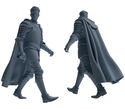 MRY-SFW SSTR079 Miniatures Soldier Model Kit Medieval Knight Without Helmet Six-Person Daily Routine 2