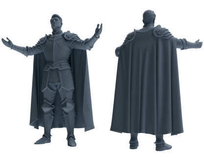 MRY-SFW SSTR083 Miniatures Soldier Model Kit Medieval Knight Without Helmet Five-Person Proclamation Group